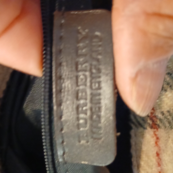 Wool signature authentic Burberry handbag - Picture 3 of 10